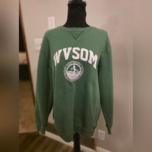 Port & Company WVSOM Green Crewneck Sweater
